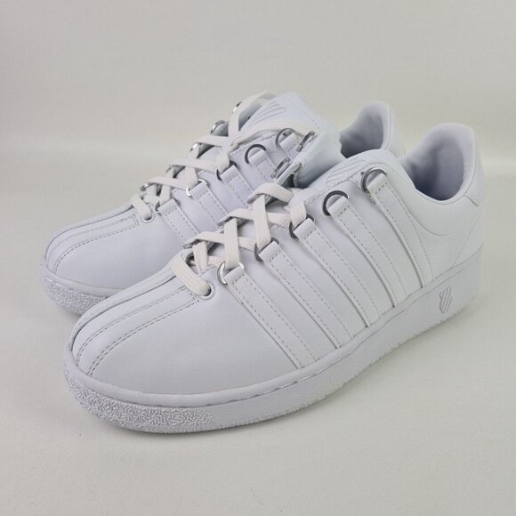 K-Swiss Classics VN 03343101 Men Shoes Sneakers Leather Athletic White - Picture 5 of 12
